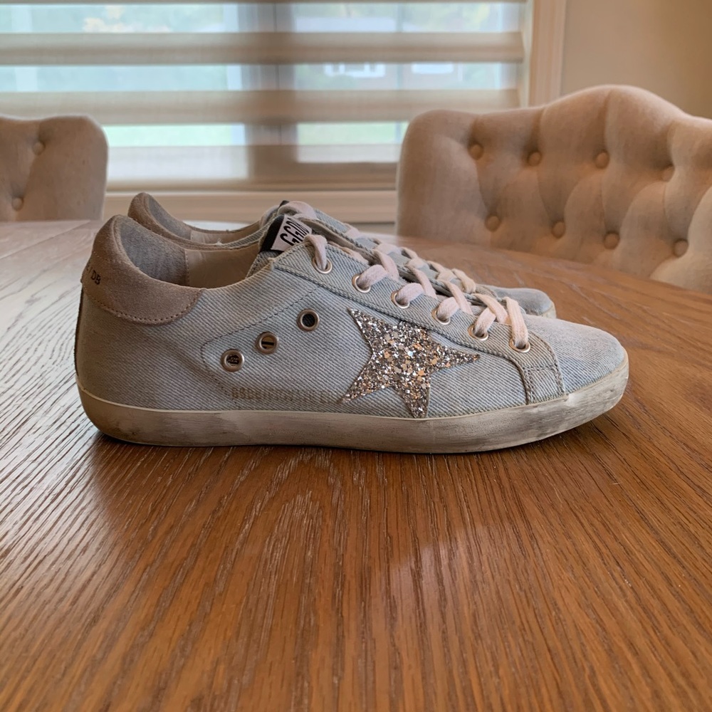 DENIM Golden Goose Sneakers. RARE. Size 37. Auth!
